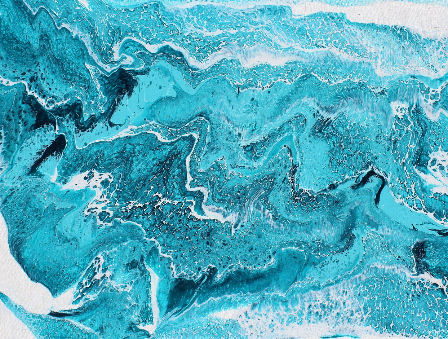seascape turquoise painting