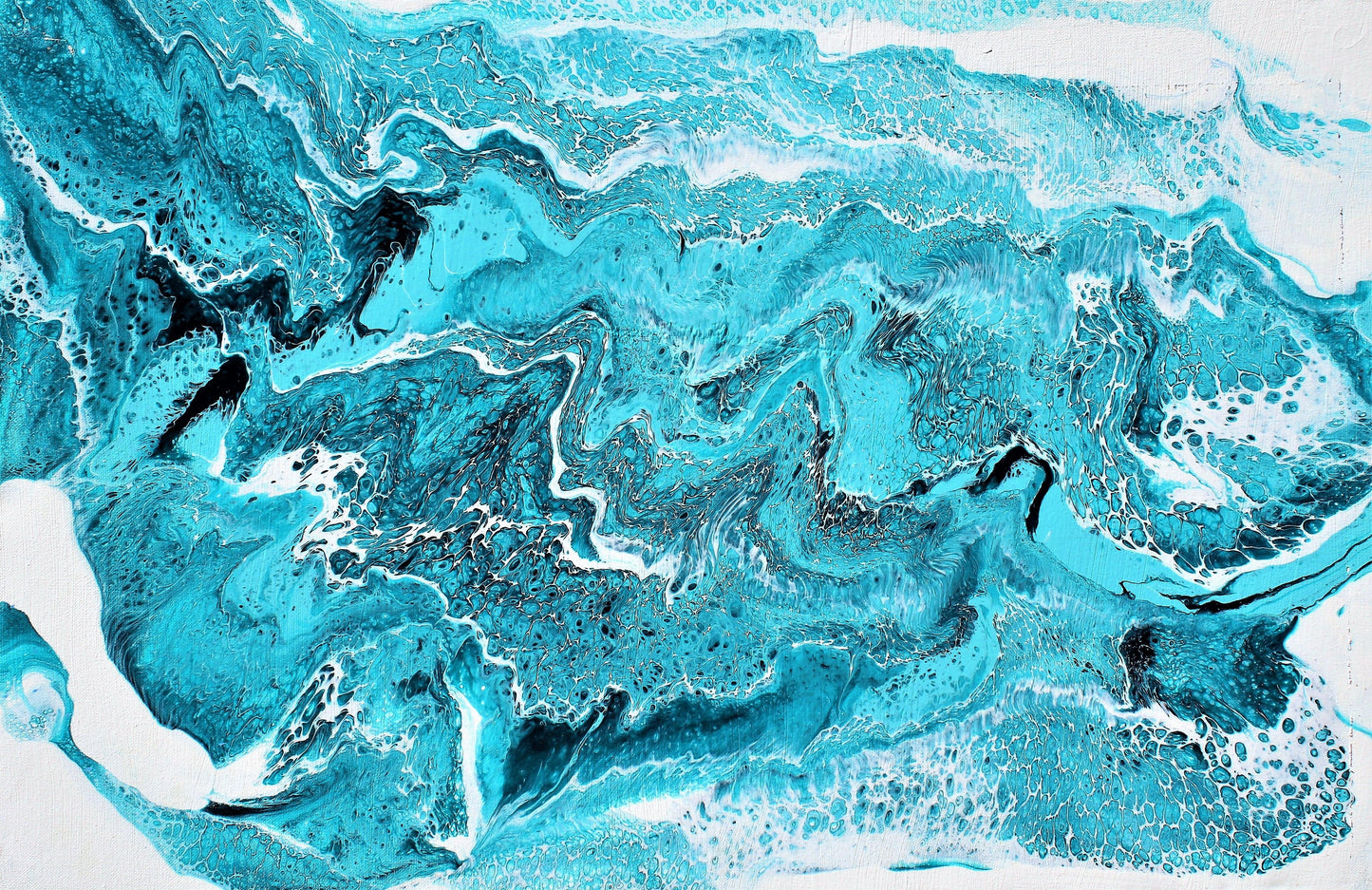 seascape turquoise canvas